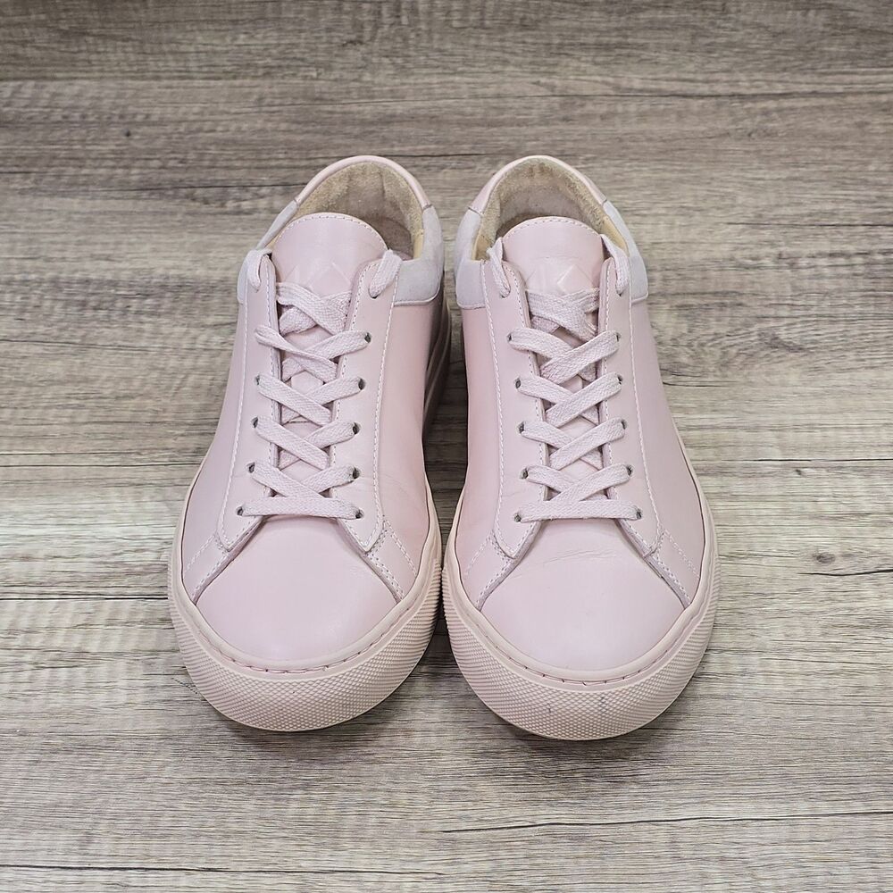 KOIO Capri Women's Size EU 39 US 9 Pink Leather Low Top Lace Up Sneakers - Picture 2 of 9